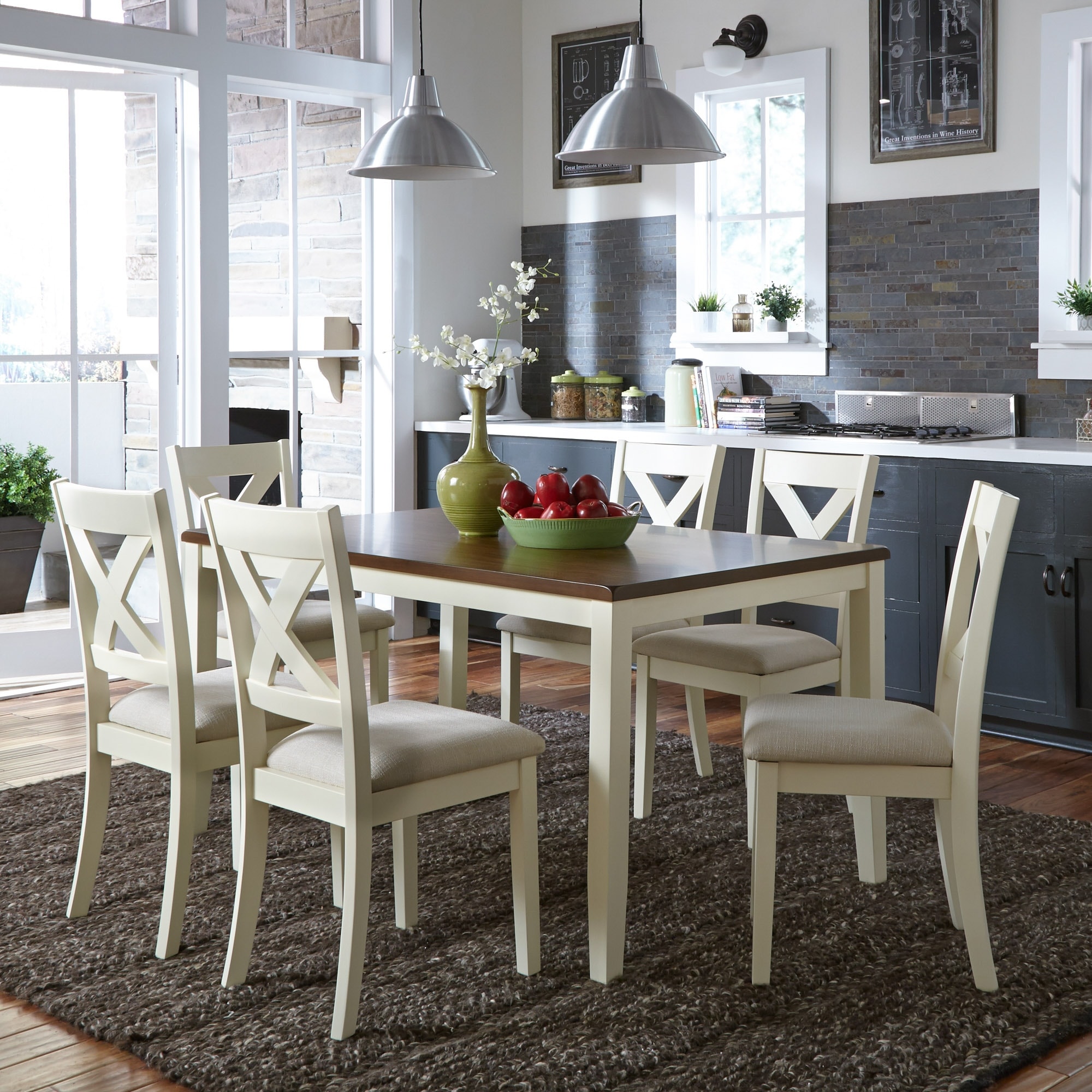 Cream and online grey dining table