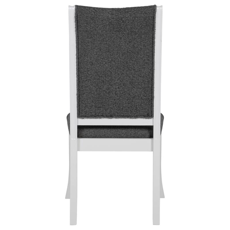Tyler Pearl White Upholstered Dining Side Chair (Set of 2)