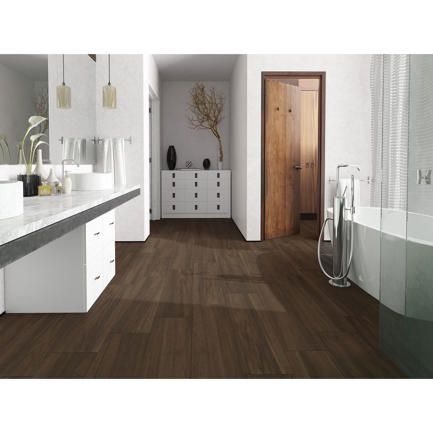 Wood Oak Wood Look Porcelain Wall and Floor Tile - 6 x 24 in. - The Tile  Shop