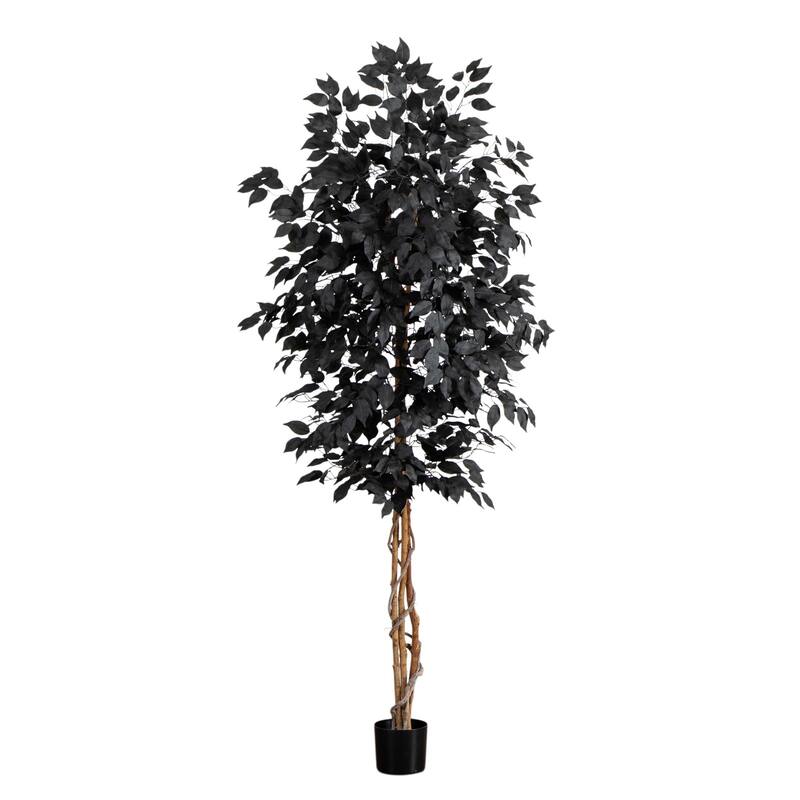 Ficus Halloween Artificial Potted Tree - 7' - Unlit