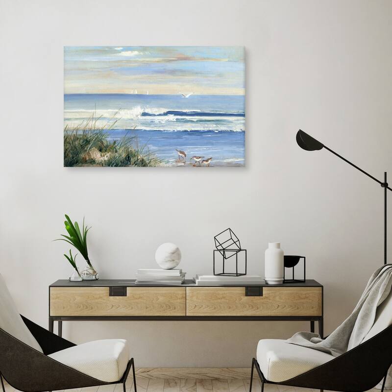 Beachcombers by Sally Swatland Canvas Art Print