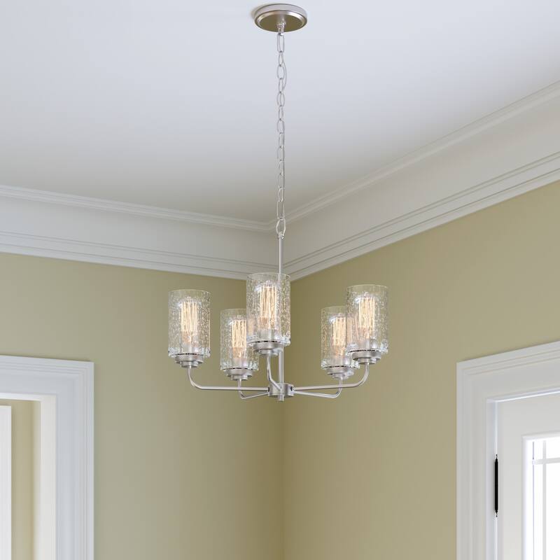 Millennium Lighting Moven 5 Light 23" Wide Chandelier with Clear Glass