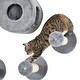 preview thumbnail 6 of 5, Cat Wall Shelves & Climbing Tower 5PC Set - Condo, Scratching Posts & Jumping Platforms - 27.5" L x 11" W x 22.75" H