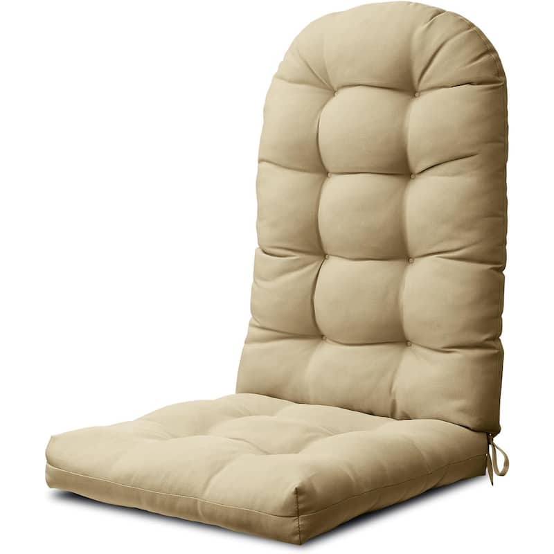 WINSOON 49x20x5 Inch Adirondack Chair Cushion, Thickened and High Back Chair Cushion - Light Brown