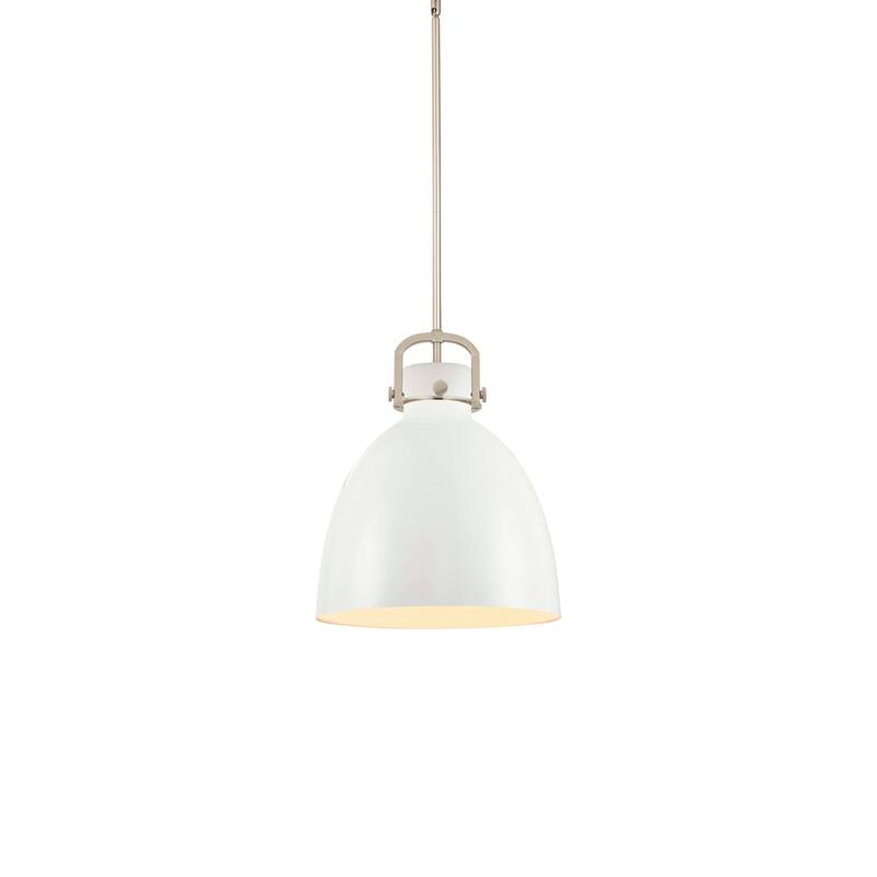 Innovations Lighting 410-1SL-19-14 Newton Bell Pendant Newton Bell 14" - Satin Nickel