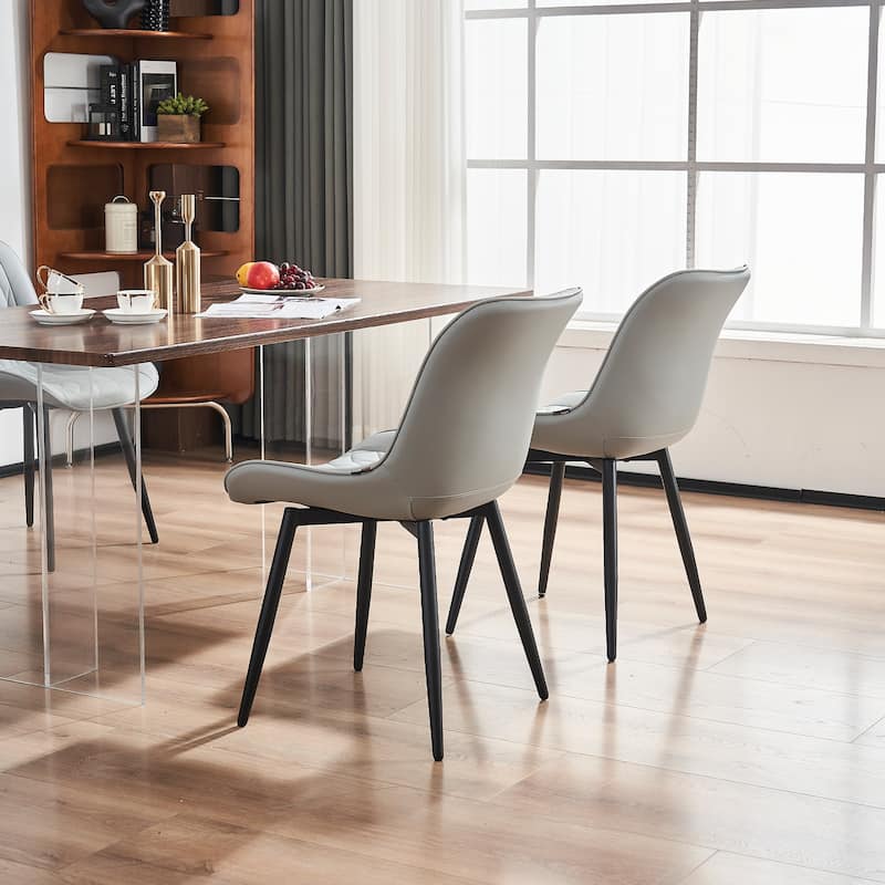 Modern Dining Chairs Set of 2 Upholstered Dining Room Chairs