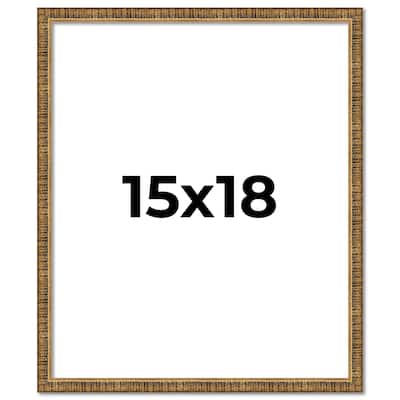 15x18 Frame Gold Kingsley Distressed Solid Wood Picture Frame Width