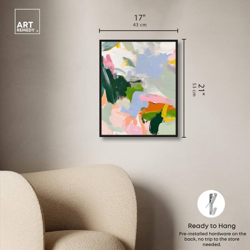 Color Palette Poetry Canvas by Art Remedy