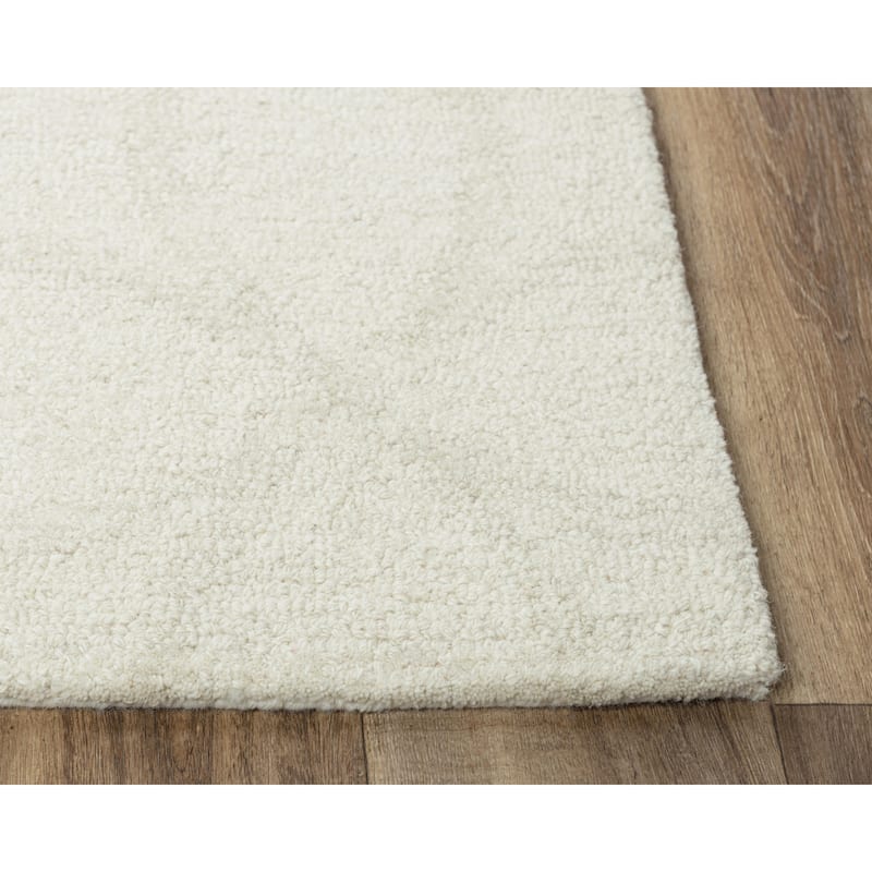 Alora Decor Peace Beige and Geometric-Patterned Hand-tufted Wool Rug