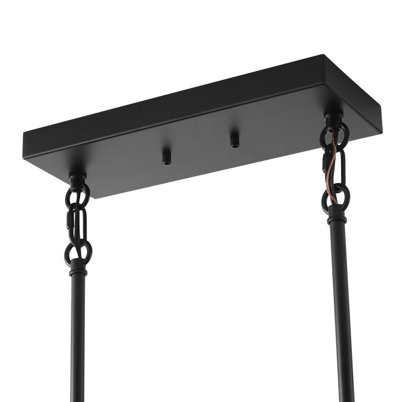 8-Lights Candle Shape Adjustable Kitchen Island Lights - 31.9"D×11.8"W×84.7"H (Adjustable)
