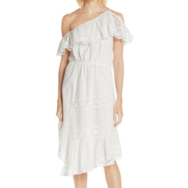 joie white lace dress