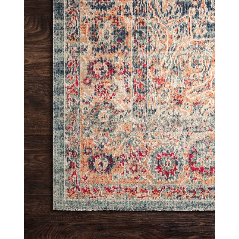 Alexander Home Katherine Boho Vintage Floral Medallion Rug