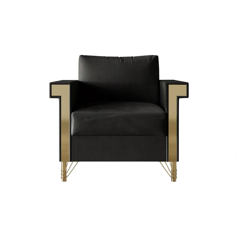 CraftPorch Luxurious Velvet Upholstered Arm Chair