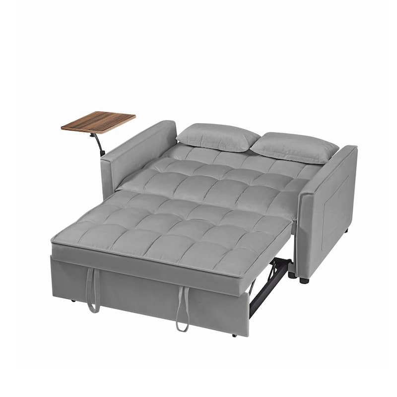 Modern Velvet Loveseat Sofa Bed