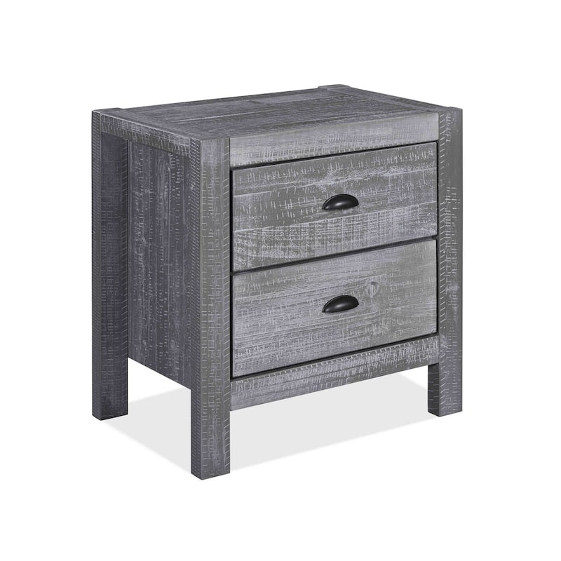 Montauk Solid Wood 2-drawer Nightstand