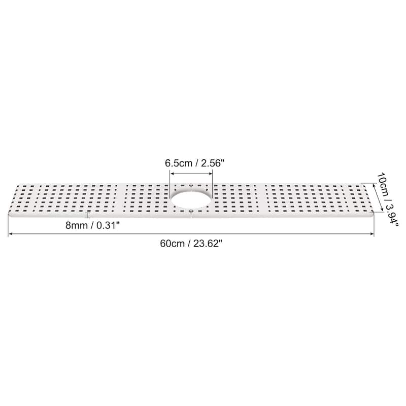 1 Pcs Sink Splash Guard Pad for Kitchen, Square - White Black