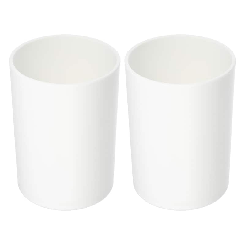 2pcs Bathroom Toothbrush Tumblers PP for Kitchen 4.05"x2.91"