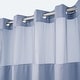preview thumbnail 25 of 111, No Hook Waffle Weave Shower Curtain with Snap-in Liner
