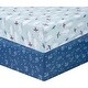 preview thumbnail 2 of 6, Airplanes 2 Pack Microfiber Fitted Crib Sheets - 28 in x 52 in x 8-in - 28 in x 52 in x 8-in