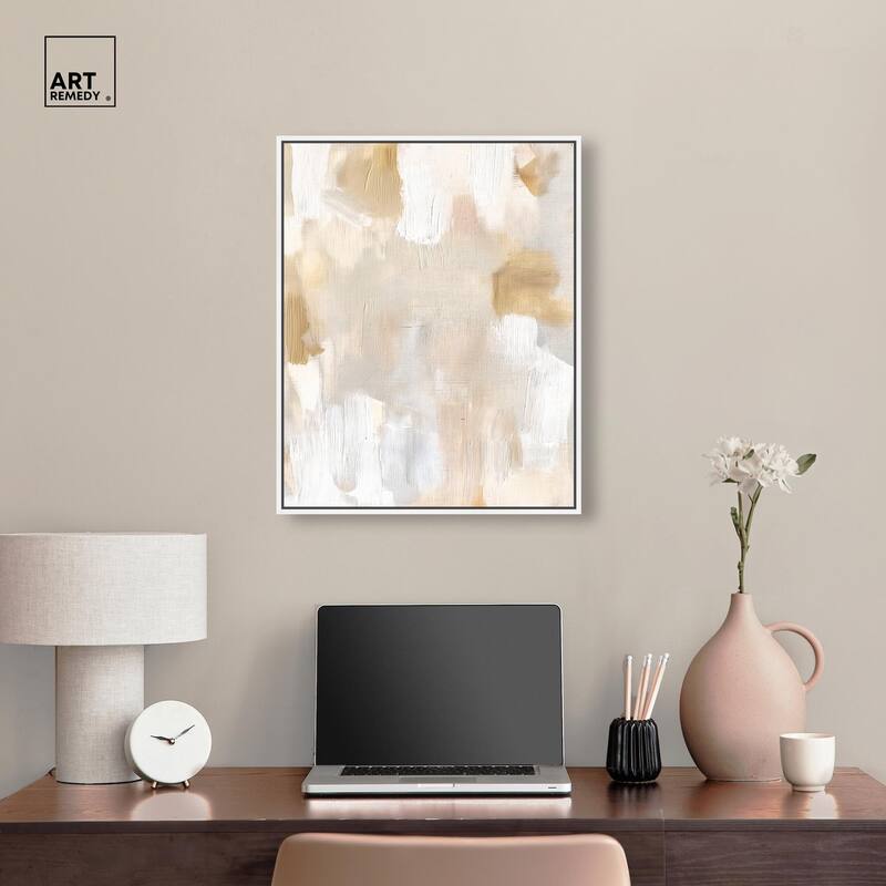 Beige and Cream I Canvas by Art Remedy
