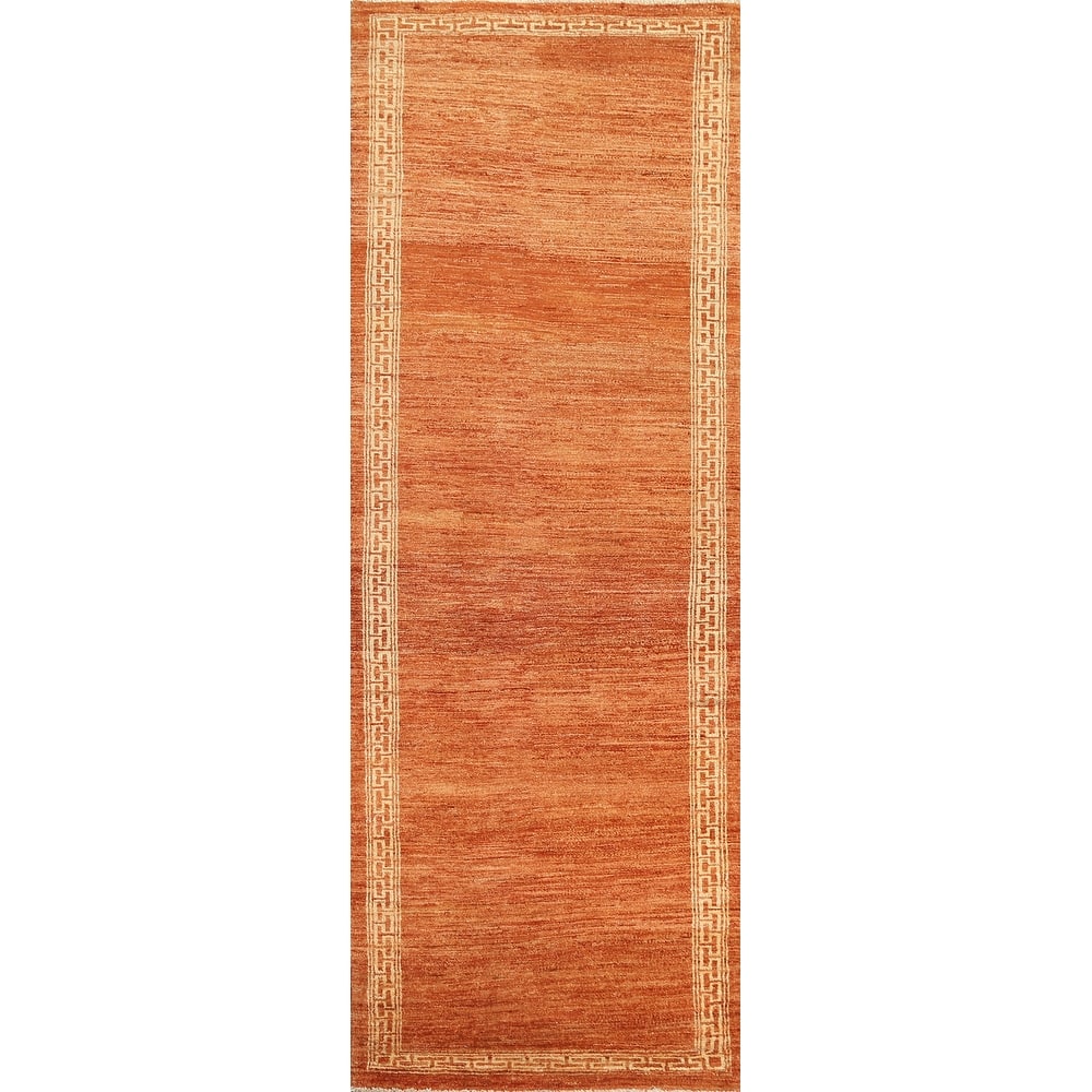 Gabbeh Kashkoli Staircase Runner Rug Hand-knotted Oriental Wool Carpet - 2'8" x 8'10"