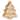 Christmas Fir Tree Porcelain Cookie Mold Stamp Decoration