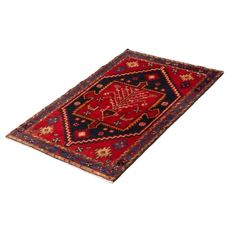 Melis Vintage Red Rug 3'5" x 5'1" - 3'5 x 5'1