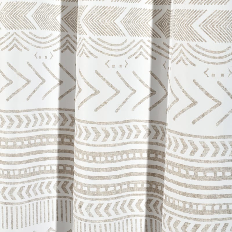 Lush Decor Hygge Geo Shower Curtain