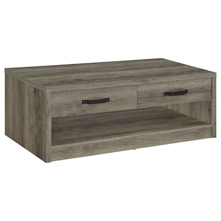Felix 2-drawer Engineered Wood Coffee Table Grey Driftwood
