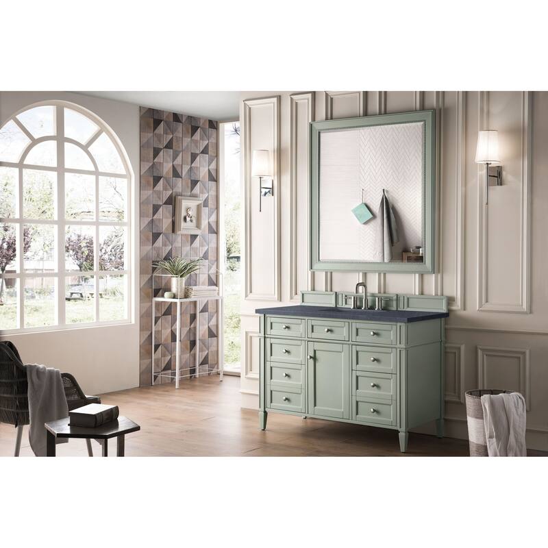 James Martin Vanities 655-V48-3CSP Brittany 48" Single Basin Poplar