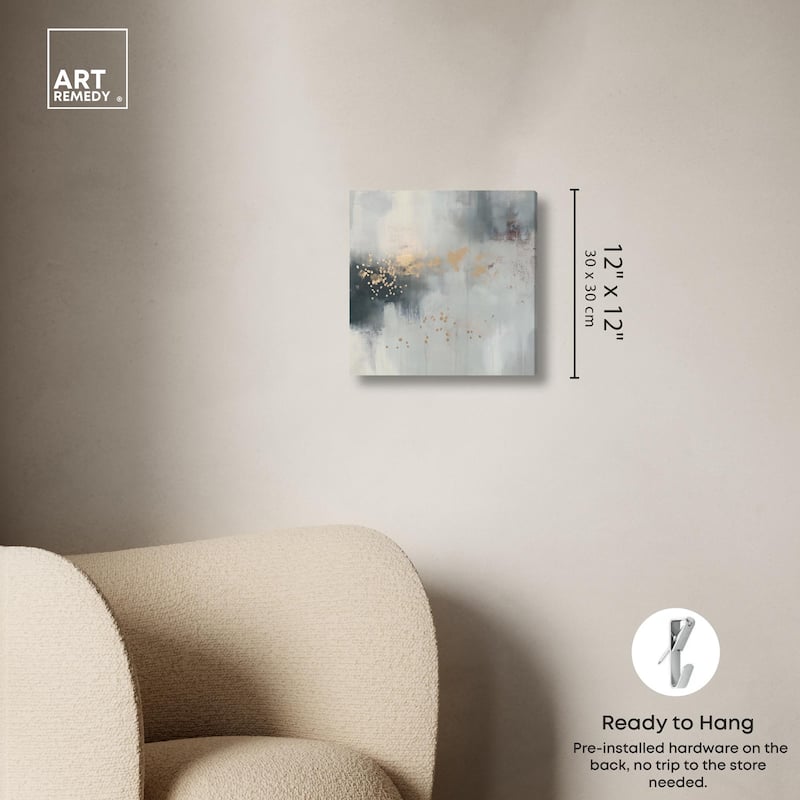 Silvered Hues and Gold II Canvas by Art Remedy, Gallery Wrapped