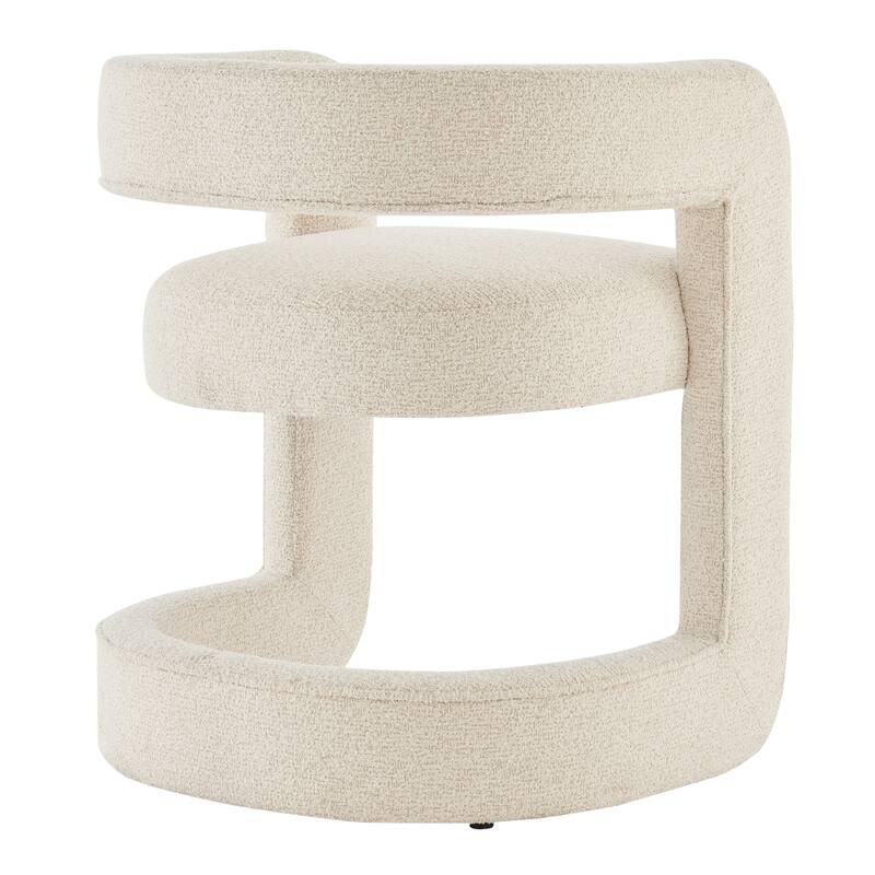 NPD Furniture Althea Boucle Dining Side Chair