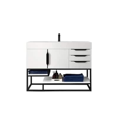 James Martin Vanities 983-V48-MB-GW Columbia 48" Free Standing Single