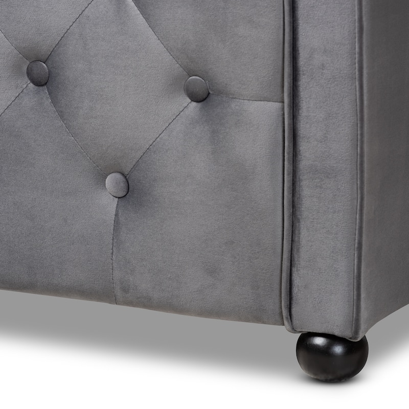 Silver Orchid Raag Transitional Contemporary Daybed