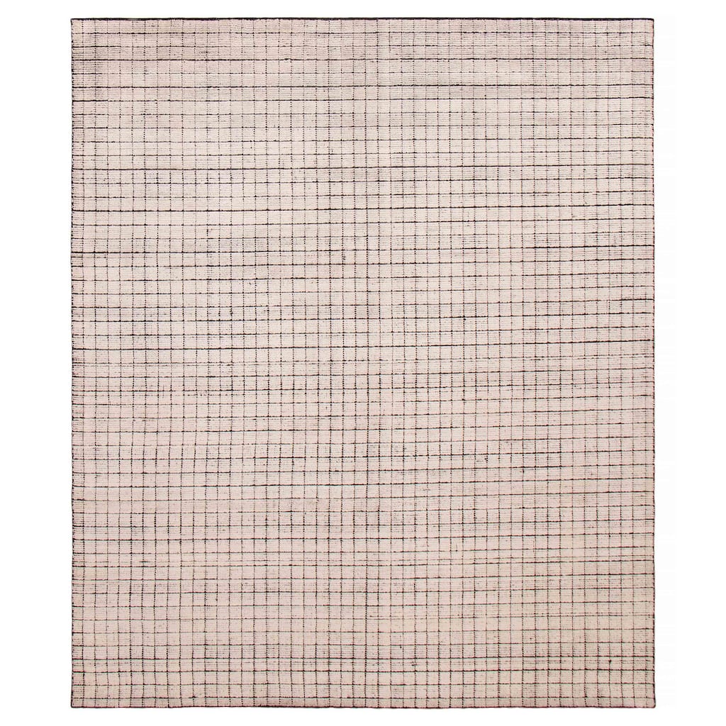 ECARPETGALLERY Hand Loomed Kashkuli Gabbeh Ivory Silk Rug - 8'0 x 9'3