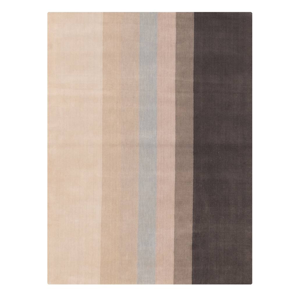 ECARPETGALLERY Hand Loomed Kashkuli Gabbeh Grey Wool Rug - 5'3 x 7'6