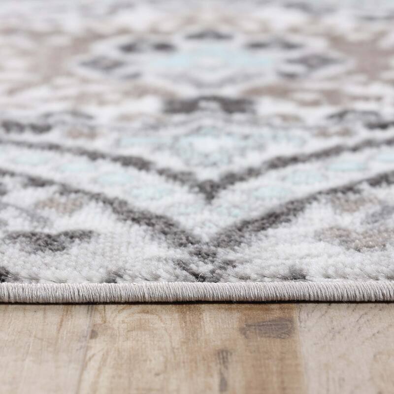 Superior Augusta Vintage Floral Damask Indoor Runner or Area Rug