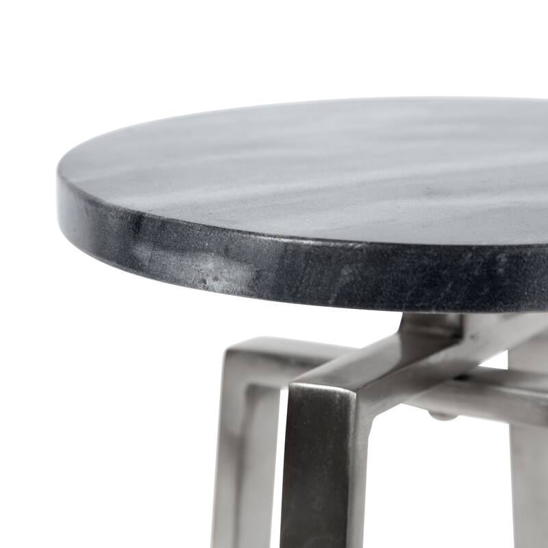 Kate and Laurel Zia Metal Drink Table - 9x9x23
