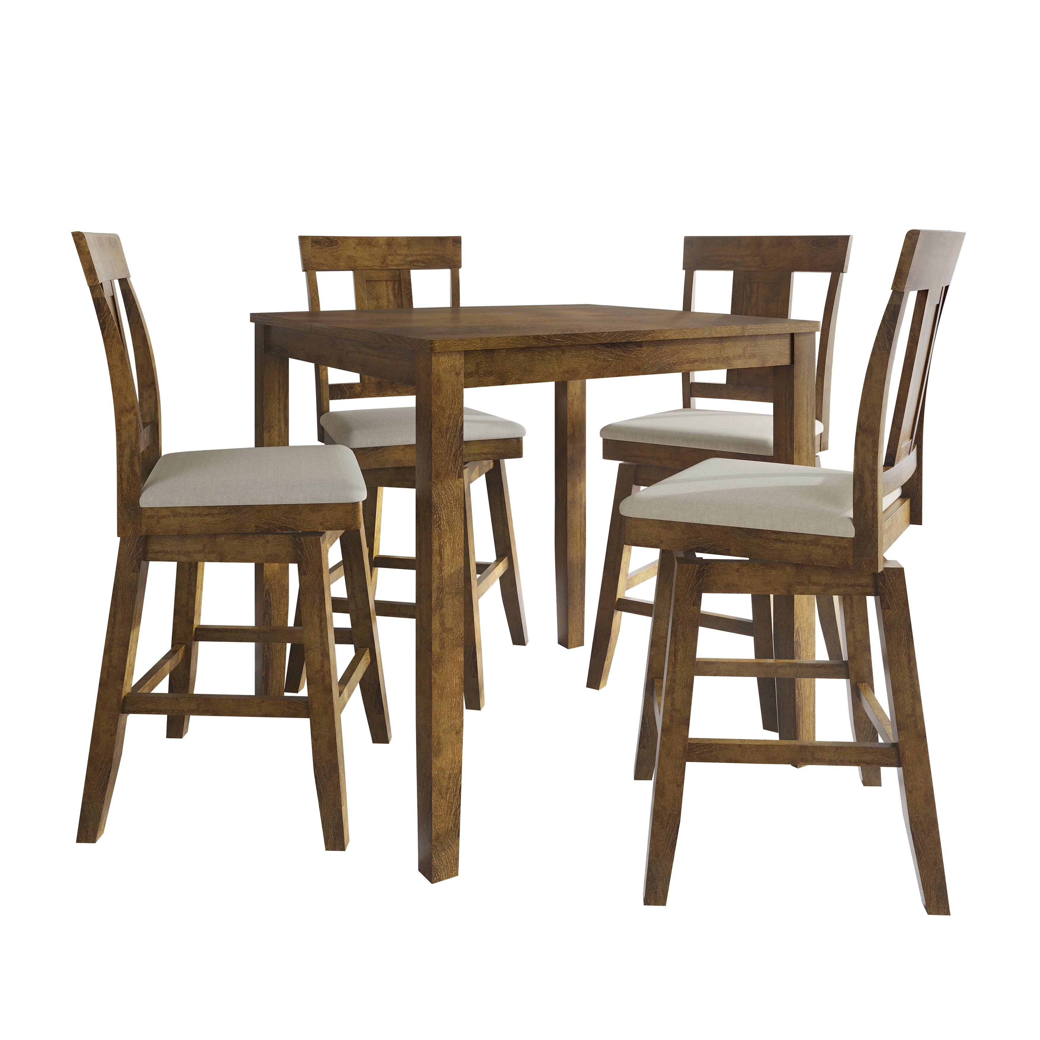 CraftPorch Luxury Swivel Counter Dining Set