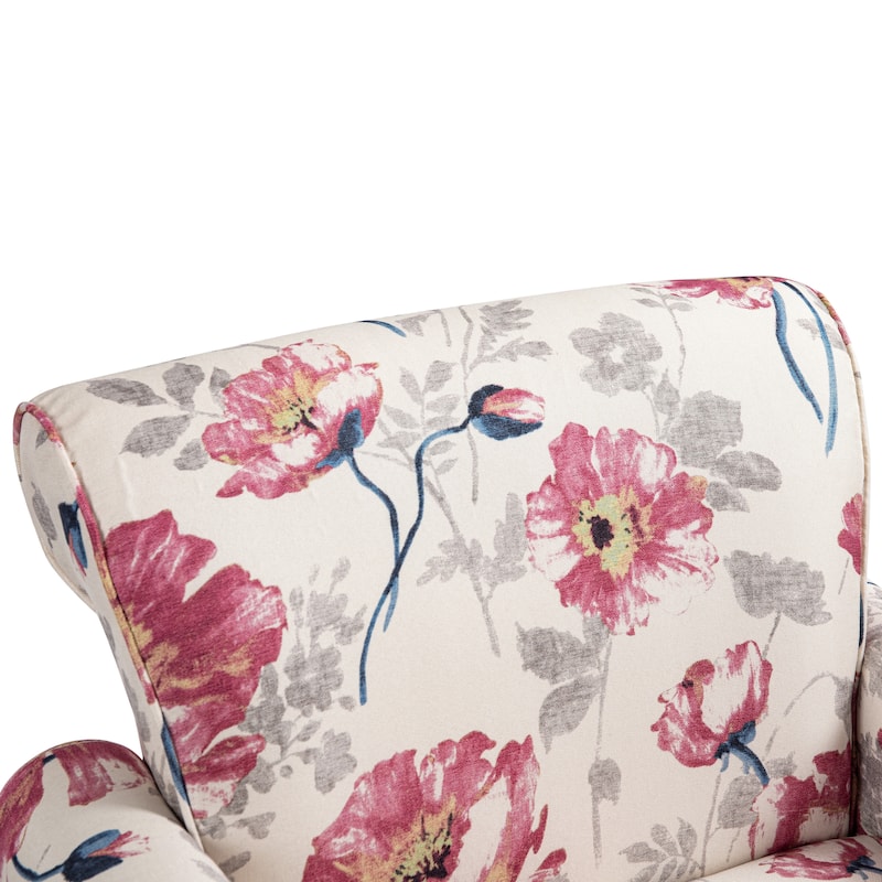 Mid-Century Modern Accent Chairs with Nailhead Trim