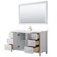 preview thumbnail 72 of 71, Daria 60 Inch Single Vanity, Cultured Marble Top, 58 Inch Mirror