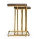 preview thumbnail 5 of 7, Lynda Set of 2 Mango Wood Nesting Tables in Dark Brown by Kosas Home