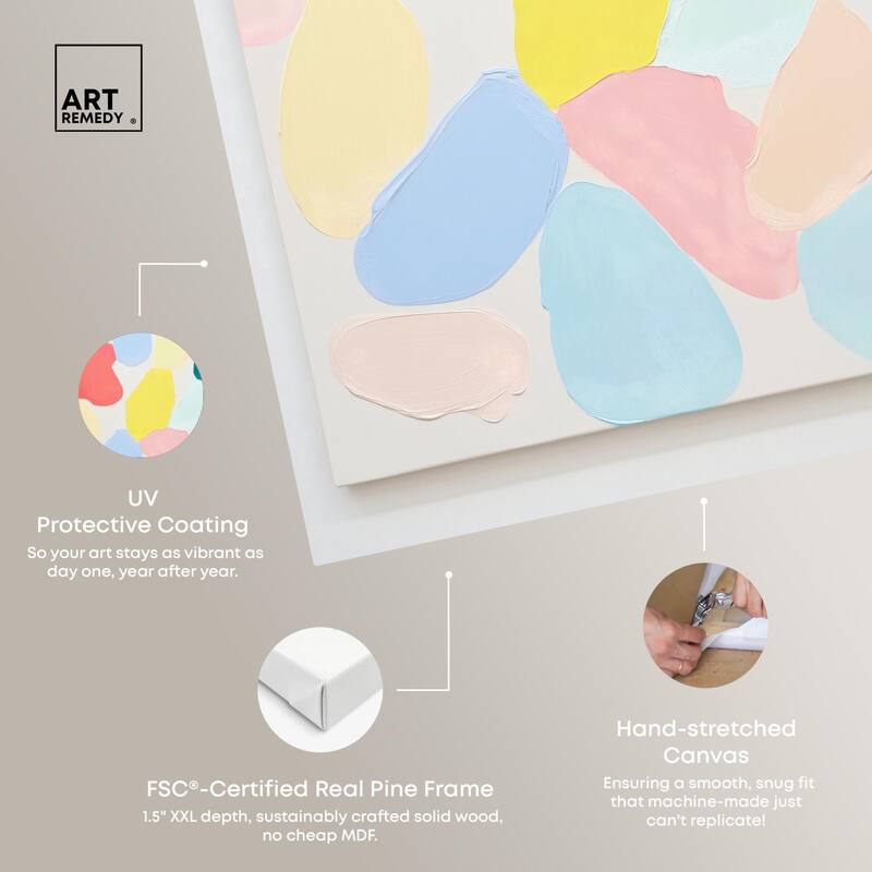 Sorbet Smudges II Canvas by Art Remedy, Gallery Wrapped
