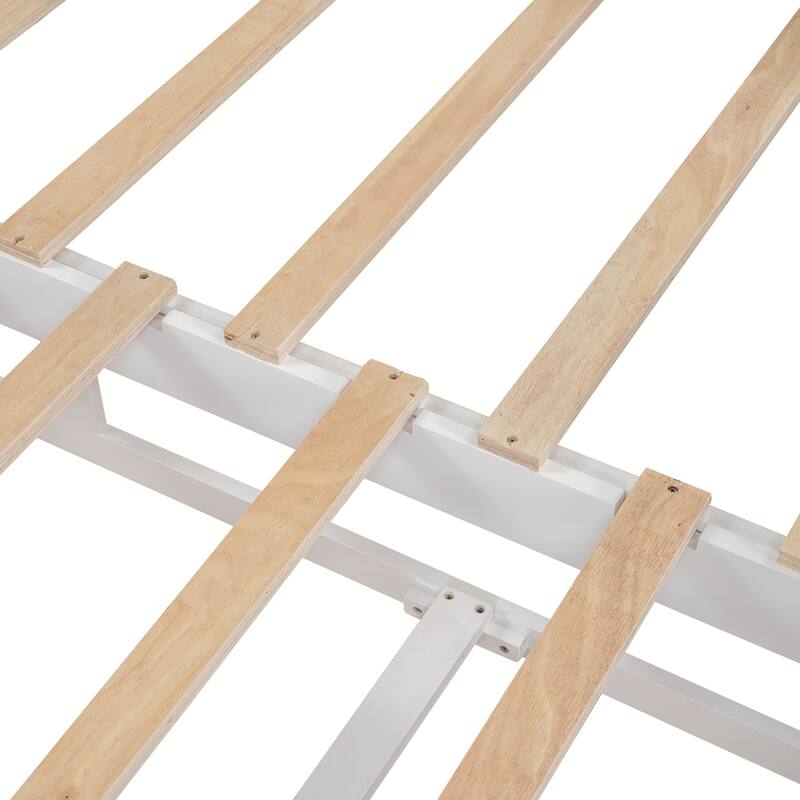 White Twin Pine Extendable Daybed with Drawers