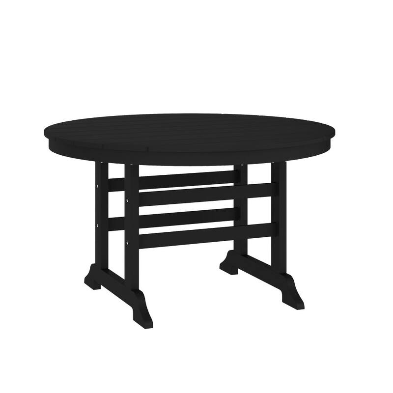 Commercial All Weather Adirondack Table and 4 Chairs with Cupholders