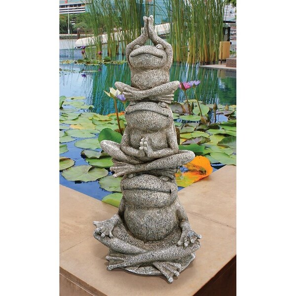 Design Toscano Tower of Frog Power Garden Statue