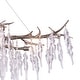 preview thumbnail 2 of 6, Vaxcel Lighting Rainier 6 Light 40" Wide Crystal Waterfall Chandelier