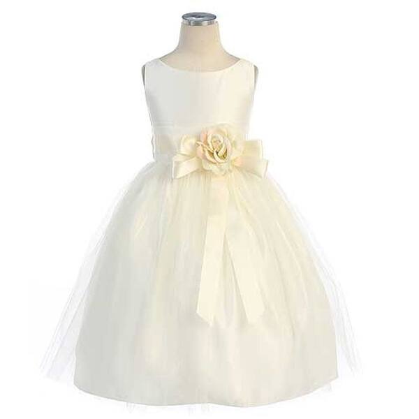 Shop Sweet Kids Toddler Girls Size 2t Ivory Tulle Easter Flower