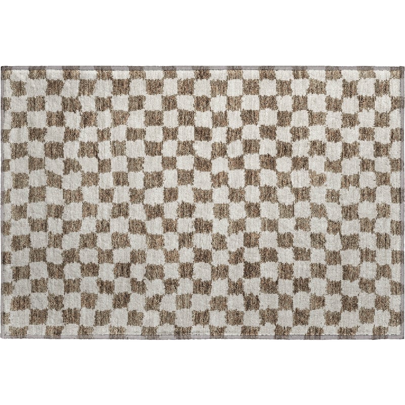 Premium Washable Super Soft Casual Checkered Mayfield Rug