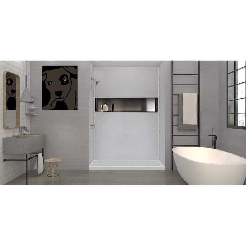 Transolid TRS_FL4836L FL-Series 48" x 36" Rectangular Shower Base with